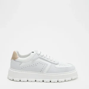 Sneaker-COPENHAGEN STUDIOS Cph332 Leather Mix Weis/Natur