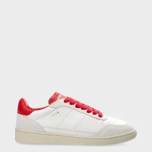 Sneaker-COPENHAGEN STUDIOS Cph255 Leather Mix Weis Rot