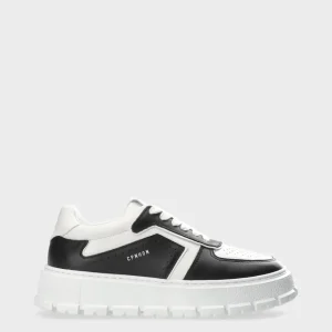 Sneaker-COPENHAGEN STUDIOS Cph332 Leather Mix Schwarz-Weiss