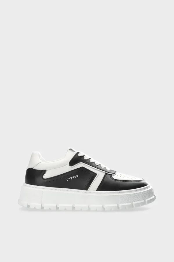 Sneaker-COPENHAGEN STUDIOS Cph332 Leather Mix Schwarz-Weiss