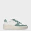 Sneaker-COPENHAGEN STUDIOS Cph77 Leather Mix Weis/Salbei