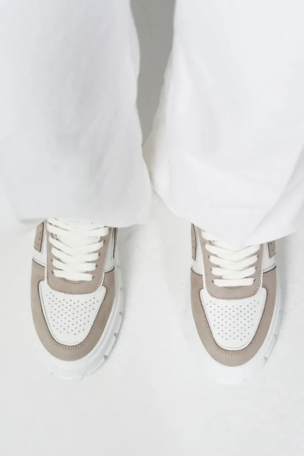 Sneaker-COPENHAGEN STUDIOS Cph332 Leather Mix Grau Weis