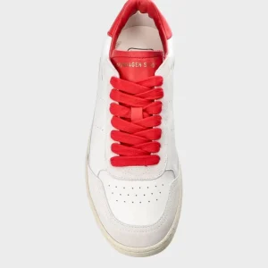 Sneaker-COPENHAGEN STUDIOS Cph255 Leather Mix Weis Rot