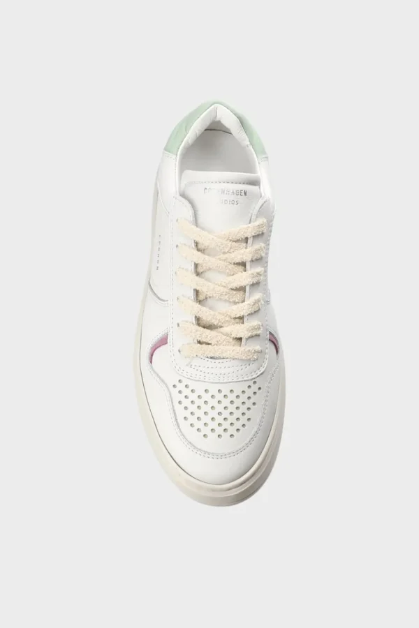 Sneaker-COPENHAGEN STUDIOS Cph76 Leather Mix Weis/Mint