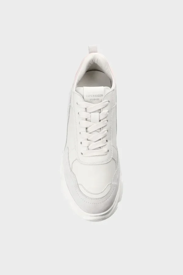 Sneaker-COPENHAGEN STUDIOS Cph40 Leather Mix Off White/Rose