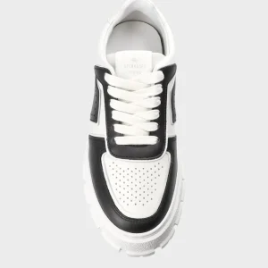 Sneaker-COPENHAGEN STUDIOS Cph332 Leather Mix Schwarz-Weiss