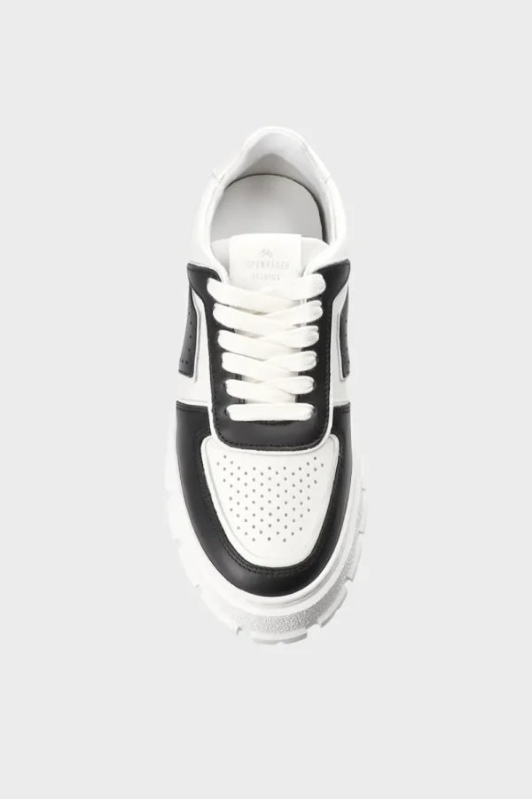 Sneaker-COPENHAGEN STUDIOS Cph332 Leather Mix Schwarz-Weiss