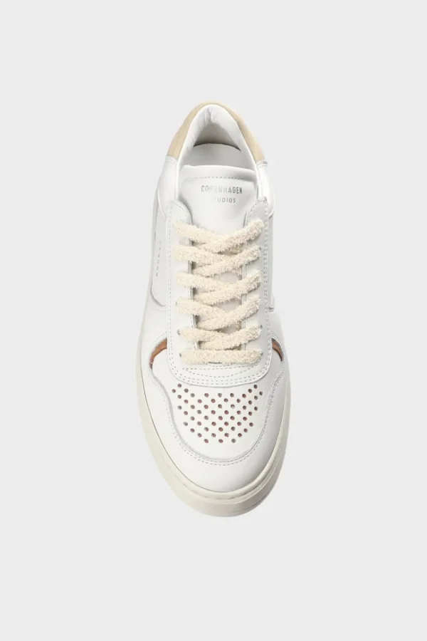 Sneaker-COPENHAGEN STUDIOS Cph76 Leather Mix Weis/Beige