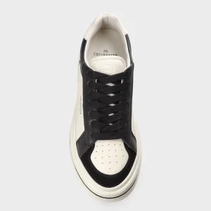 Sneaker-COPENHAGEN STUDIOS Cph181 Leather Mix Schwarz/Cremebeige