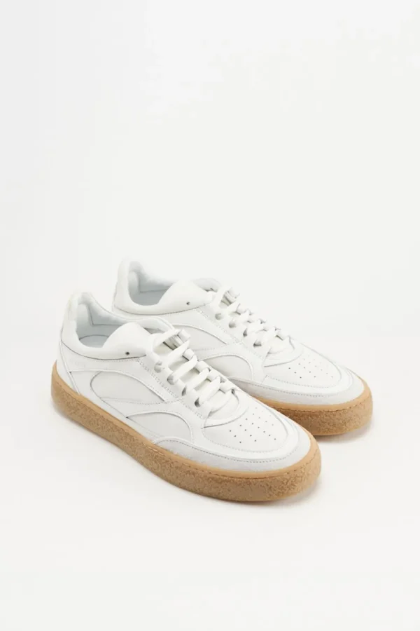 Sneaker-COPENHAGEN STUDIOS Cph156 Leather Mix Cremefarben