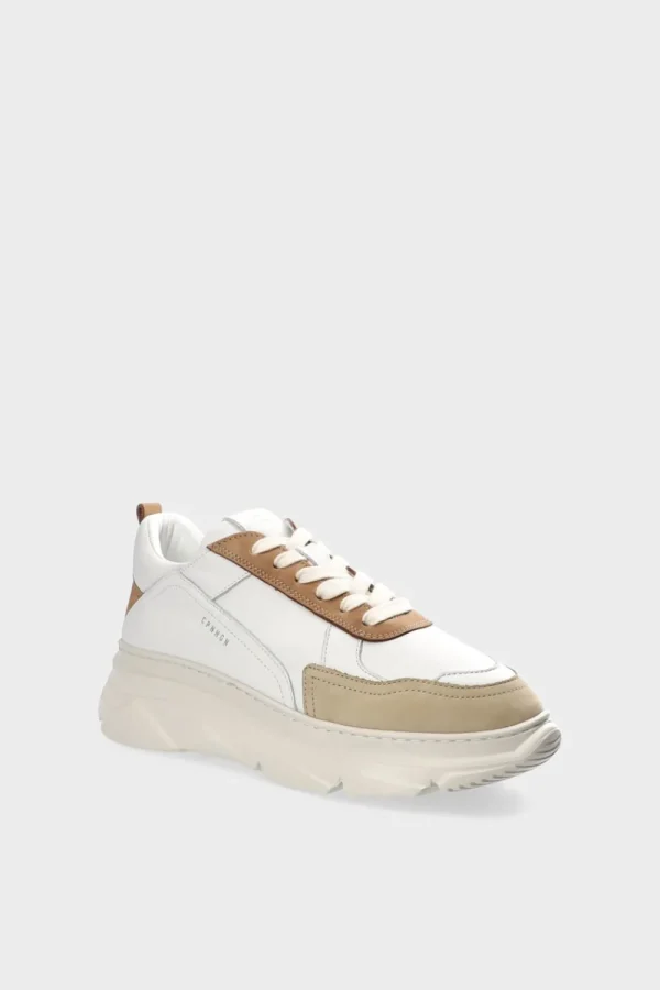 Sneaker-COPENHAGEN STUDIOS Cph40 Leather Mix Gebrochenes Weis/Nuss