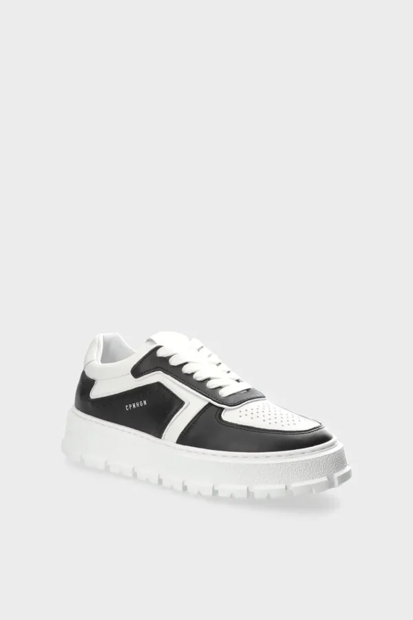 Sneaker-COPENHAGEN STUDIOS Cph332 Leather Mix Schwarz-Weiss