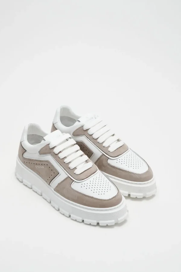 Sneaker-COPENHAGEN STUDIOS Cph332 Leather Mix Grau Weis