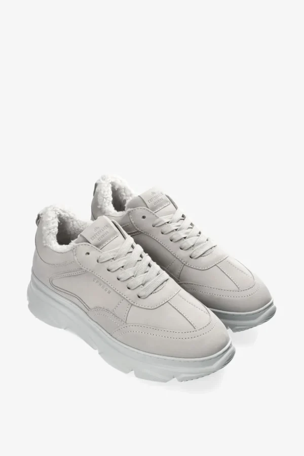 Sneaker-COPENHAGEN STUDIOS Cph60 Nabuc Teddy Light Grey