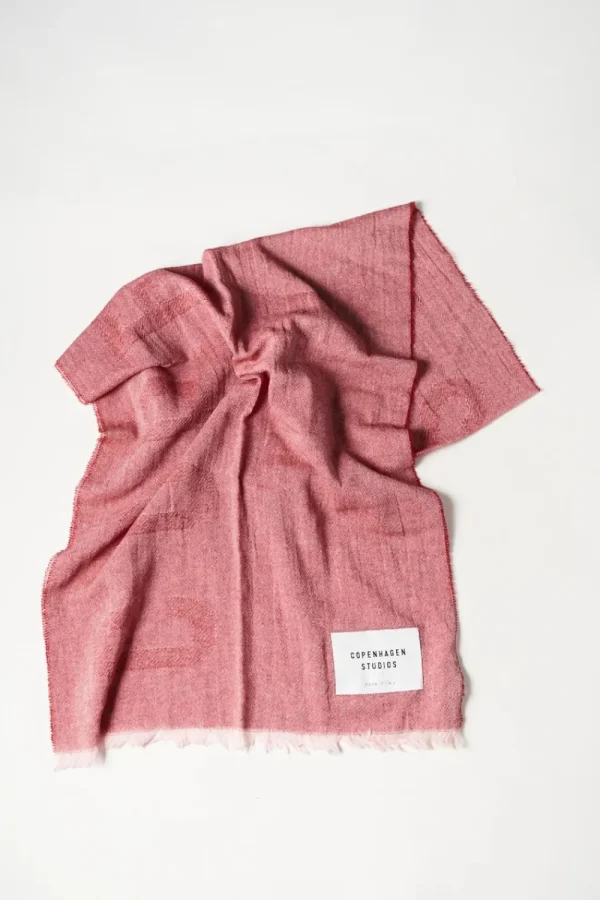 Schals-COPENHAGEN STUDIOS Cph Shawl 8 Cotton Mix Rose/Red