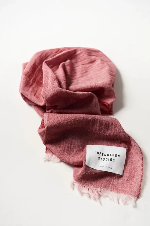 Schals-COPENHAGEN STUDIOS Cph Shawl 8 Cotton Mix Rose/Red