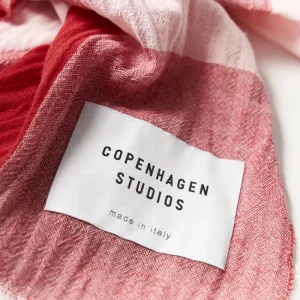 Schals-COPENHAGEN STUDIOS Cph Shawl 7 Cotton Mix Rose/Red