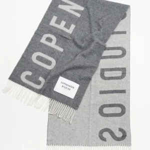 Schals-COPENHAGEN STUDIOS Cph Shawl 1 Wool Mix Grey