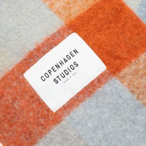 Schals-COPENHAGEN STUDIOS Cph Shawl 2 Wool Mix Blau/Orange