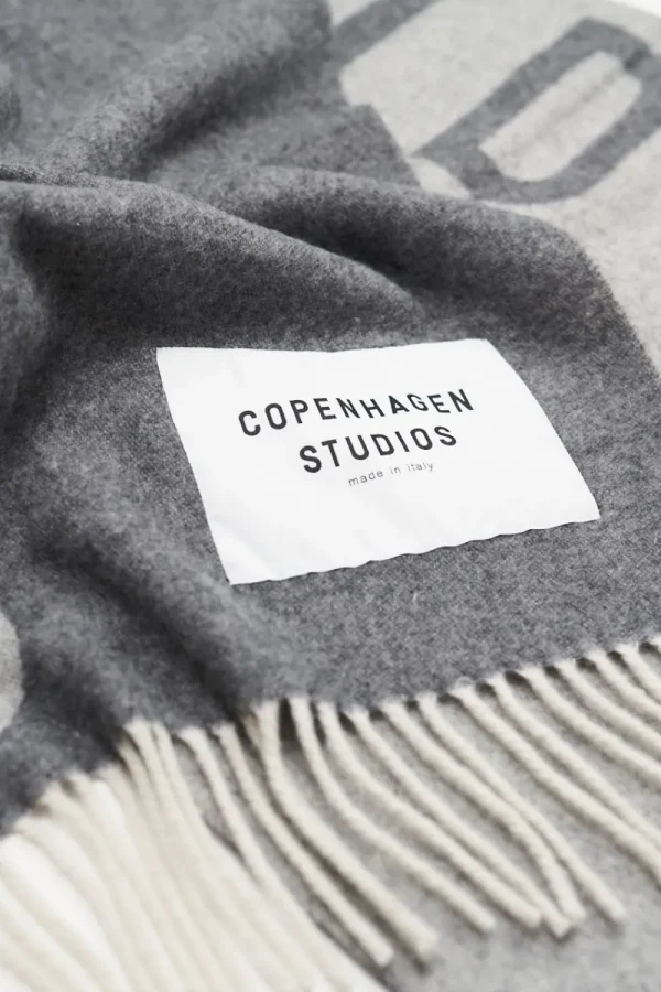 Schals-COPENHAGEN STUDIOS Cph Shawl 1 Wool Mix Grey