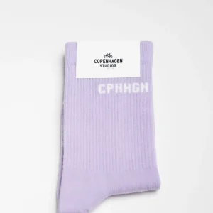 Socken-COPENHAGEN STUDIOS Cph Socks 1 Cotton Blend Lavender/White