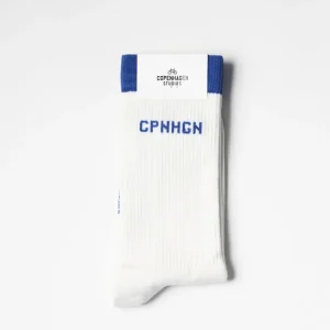 Socken-COPENHAGEN STUDIOS Cph Socks 2 Cotton Blend Gebrochenes Weis/Blau