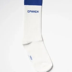 Socken-COPENHAGEN STUDIOS Cph Socks 2 Cotton Blend Gebrochenes Weis/Blau