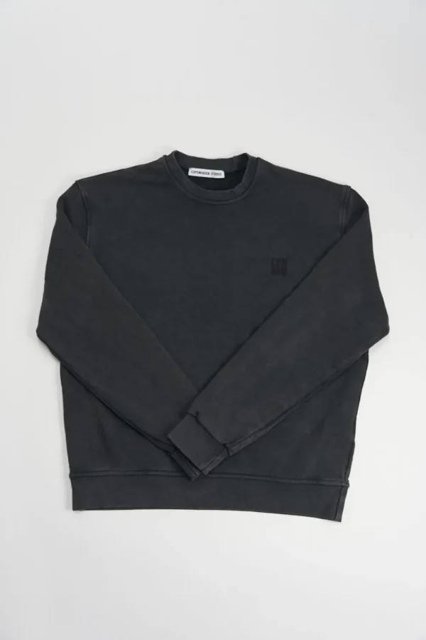 Zur Seite Fahren-COPENHAGEN STUDIOS Cph Sweat 12 Cotton Schwarz Gewaschen