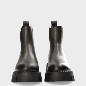 Stiefel-COPENHAGEN STUDIOS Cph137 Vintage Vitello Aus Schwarz