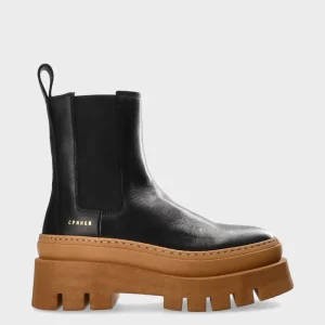 Stiefel-COPENHAGEN STUDIOS Cph686 Vitello Schwarz/Cognac