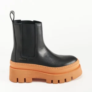 Stiefel-COPENHAGEN STUDIOS Cph686 Vitello Schwarz/Orange