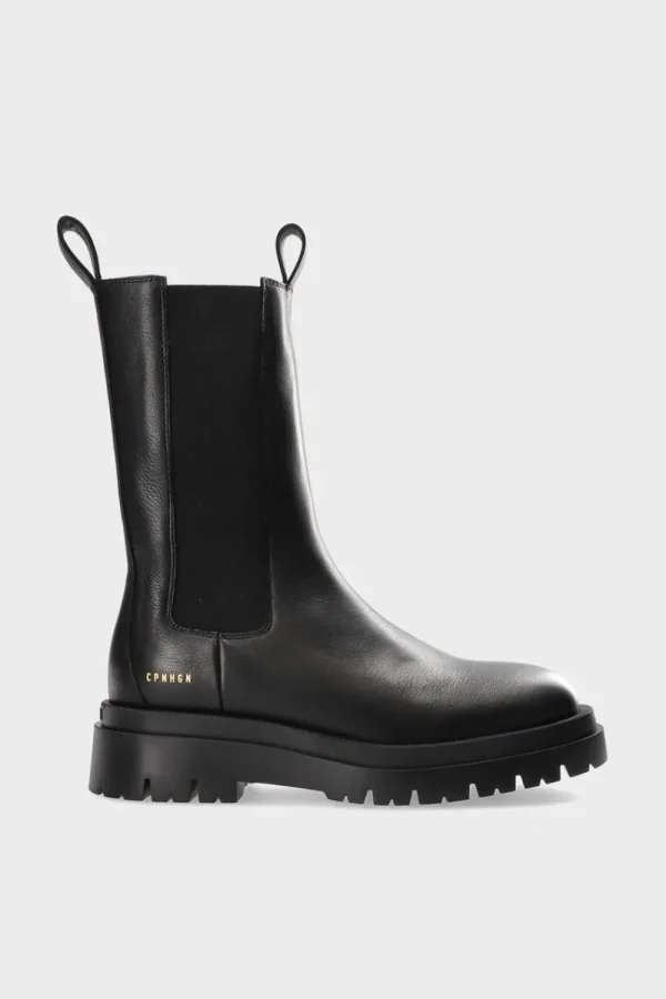 Stiefel-COPENHAGEN STUDIOS Cph1000 Vitello Schwarz/Schwarz Matt