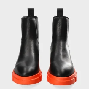 Stiefel-COPENHAGEN STUDIOS Cph570 Vitello Schwarz/Orange