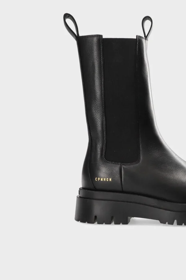 Stiefel-COPENHAGEN STUDIOS Cph1000 Vitello Schwarz/Schwarz Matt