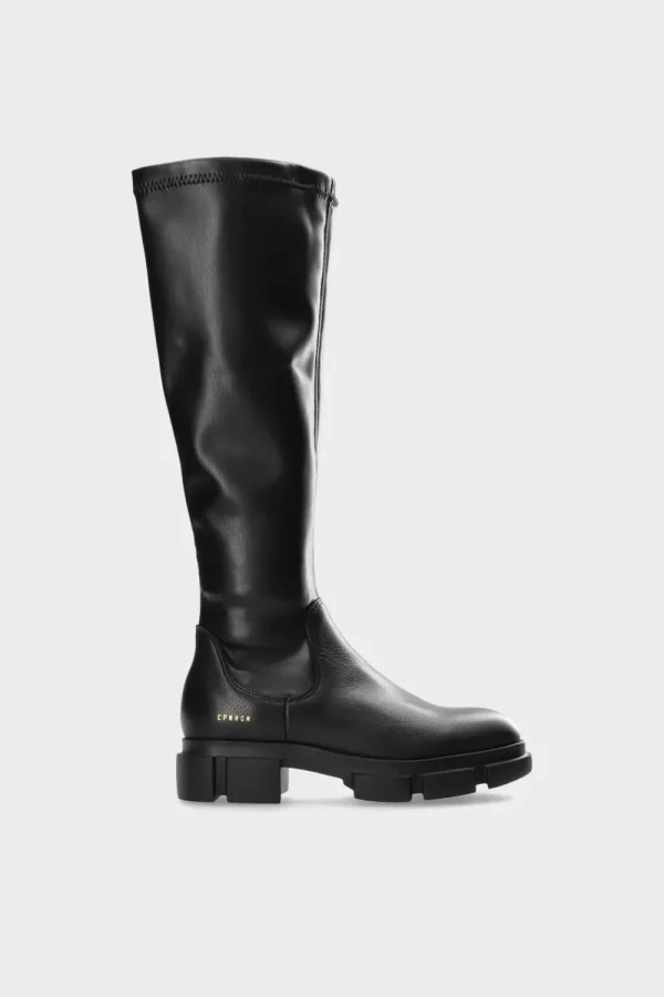 Stiefel-COPENHAGEN STUDIOS Cph556 Vitello/Vegan Stretch Schwarz