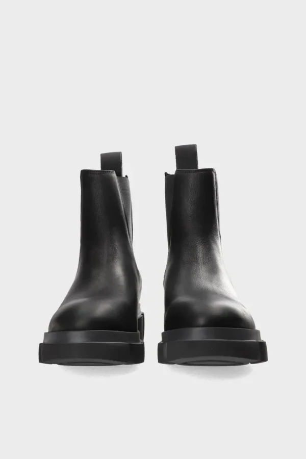 Stiefel-COPENHAGEN STUDIOS Cph570 Waxed Nabuc Schwarz