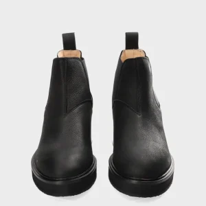 Stiefel-COPENHAGEN STUDIOS Cph611 Waxed Nabuc Schwarz