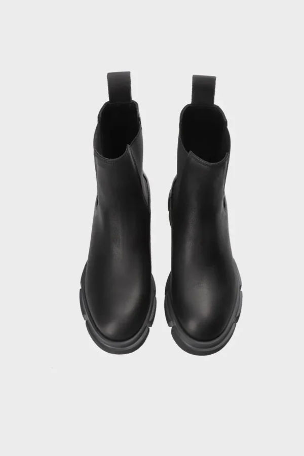 Stiefel-COPENHAGEN STUDIOS Cph570 Waxed Nabuc Schwarz