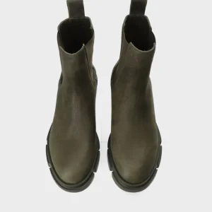 Stiefel-COPENHAGEN STUDIOS Cph570 Waxed Nabuc Khaki