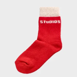 Socken-COPENHAGEN STUDIOS Cph Wool Socks 2 Wool Mix Rot