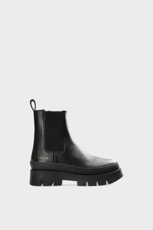 Stiefel-COPENHAGEN STUDIOS Cph686K Vitello Schwarz Schwarz