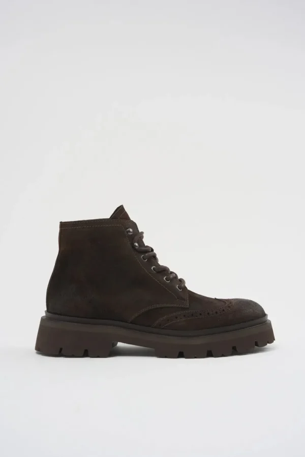 Stiefel-COPENHAGEN STUDIOS Cph179M Waxed Suede Schokolade