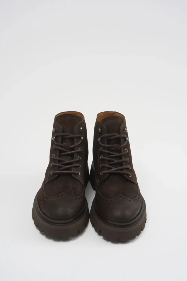 Stiefel-COPENHAGEN STUDIOS Cph179M Waxed Suede Schokolade